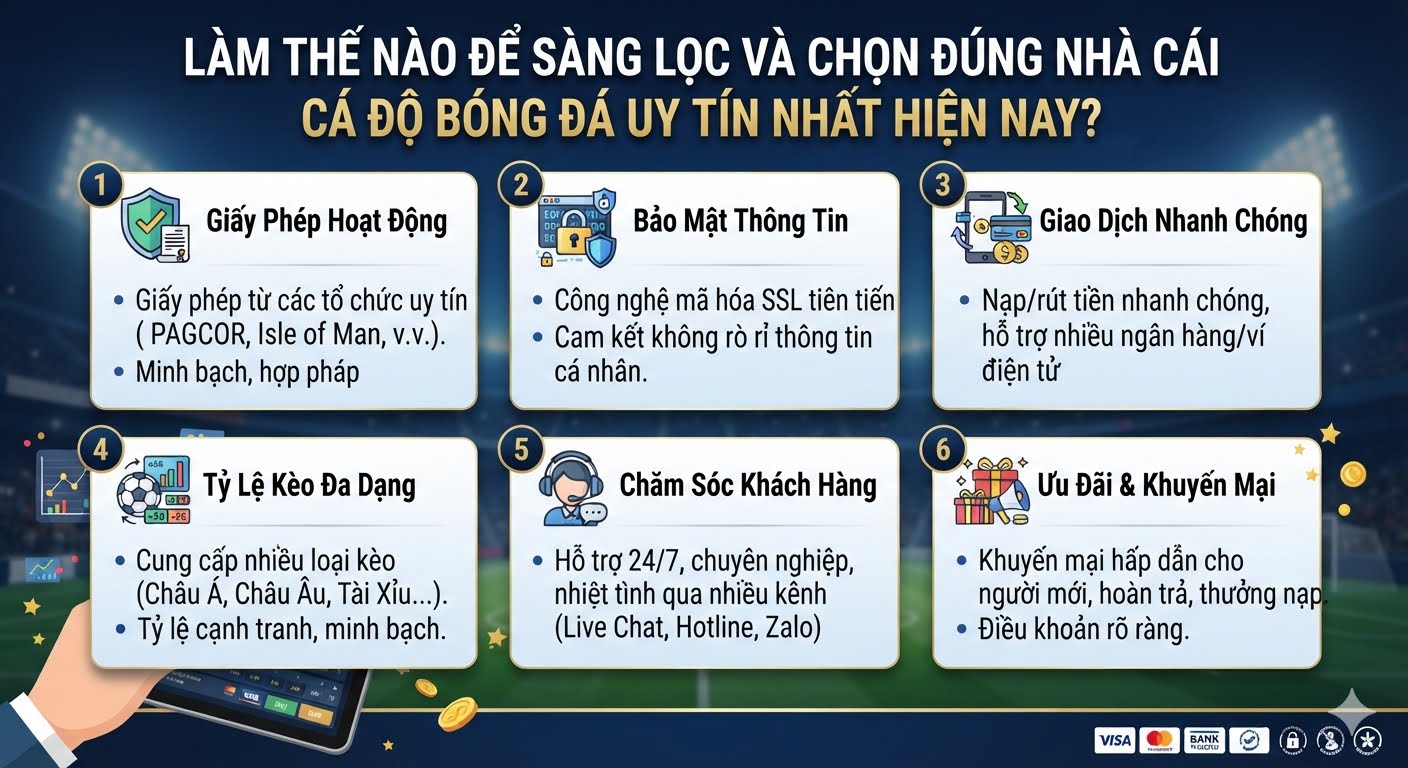 Nhà cái cá độ bóng đá uy tín nhất hiện nay